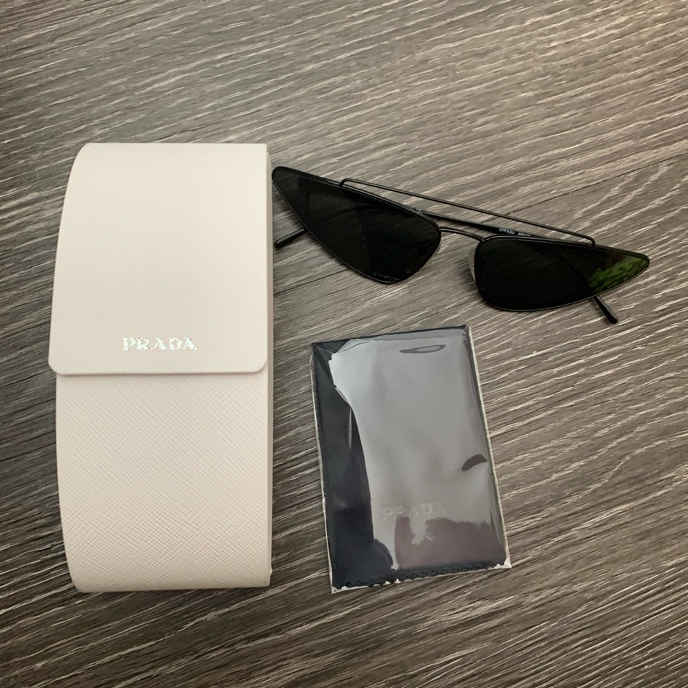 Prada catwalk sunglasses cat eye 68mm sunglasses